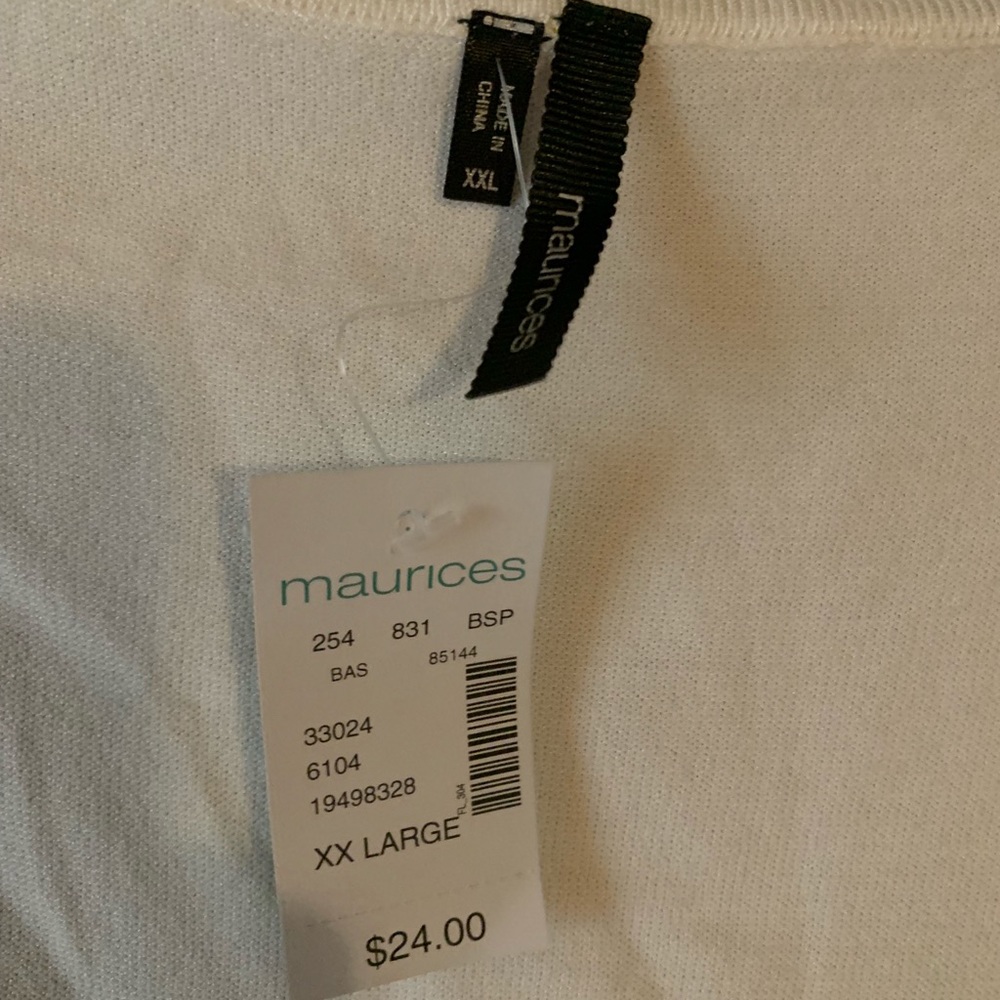 Maurice’s XXL White Cardigan